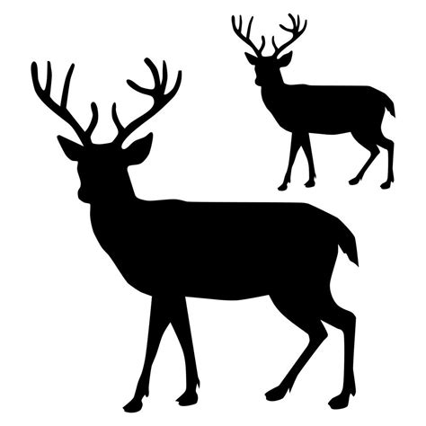 Deer Buck Silhouette at GetDrawings | Free download