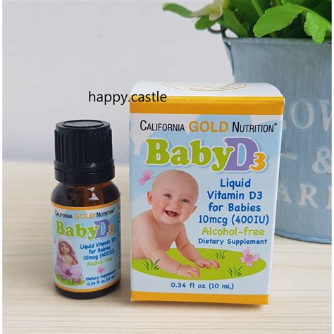 Jual California Gold Nutrition Baby D3 Vitamin D3 Vit D3 Liquid ...