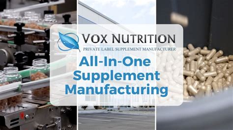 Vox Nutrition S Private Label Supplement Blog Industry News