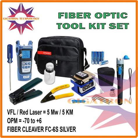 Jual Ftth Tool Kit Set Lengkap Opm Vfl Cleaver Fo Fiber Optik Toolkit