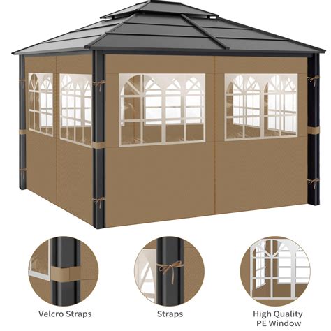 Gazebo Privacy Curtains 10 X 12