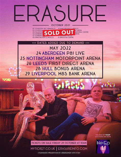 ERASURE ADD FIVE UK DATES TO MAY 2022 TOUR – ERASURE | Official