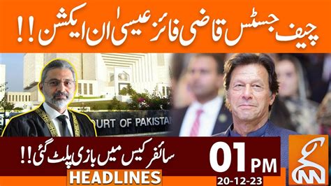 Watch Chief Justice Qazi Faez Isa In Action News Headlines 01 Pm