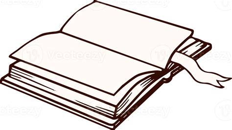 Book Hand Drawn Sketch Png