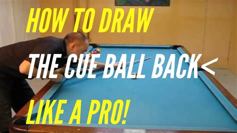 How To Draw The Cue Ball Back Pro Pool Lesson From Max S Powerful Pool Dvd Set Youtube