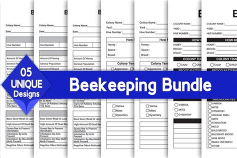 Beekeeping Log Book Bundle KDP Graphic By KDP Pro Creative Fabrica