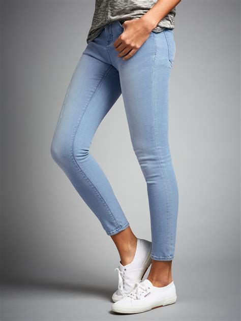 W Ven Freya Skinny Ankle Grazer Jeans In Blue Lyst