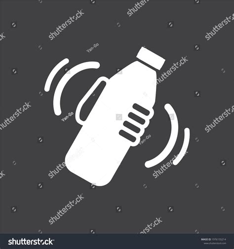 Shake Well Before Using Sign Logo Stock Vector Royalty Free