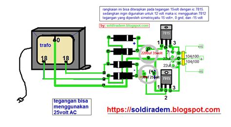 Cara Merakit Power Supply 15 Ct 15 Menggunakan Ic 7815 Dan 7915