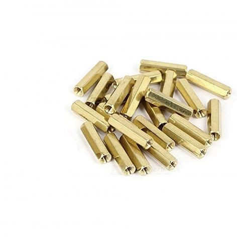 M X Mm Female To Female Brass Hex Threaded Pillar Standoff Spacer