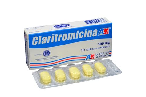 Comprar Claritromicina 500 Mg American 10 Tabletas Farmalisto