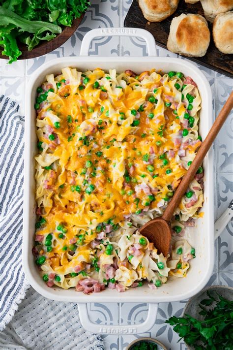 Ham And Noodle Casserole 5 Ingredients The Seasoned Mom