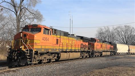 BNSF 4064 RS3L Horn Leads Freight Colona IL YouTube