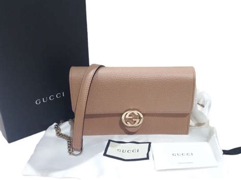 Gucci Woc Interlocking Gg Nude Barang Mewah Tas Dompet Di Carousell