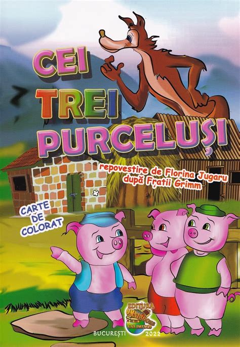 Cei Trei Purcelusi Carte De Colorat 9786068671888 Libris