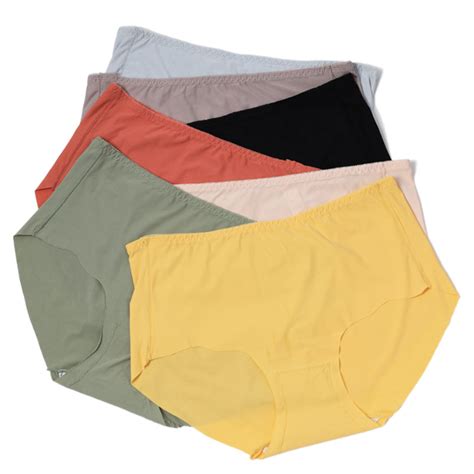 China New Fashion Sexy Ice Silk Modis Tanga Lingerie Seamless Breathable Big Size Panties Women