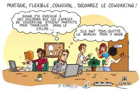 Blague Au Bureau Dessin Dhumour Au Coworking Daix Les Bains