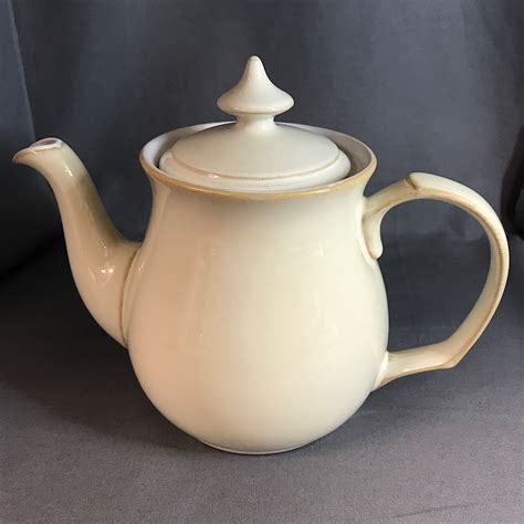 Denby Linen Teapot Large Echos China