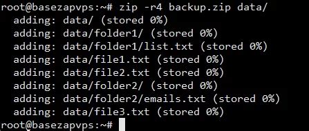 guide  create  extract tar  zip archives basezap