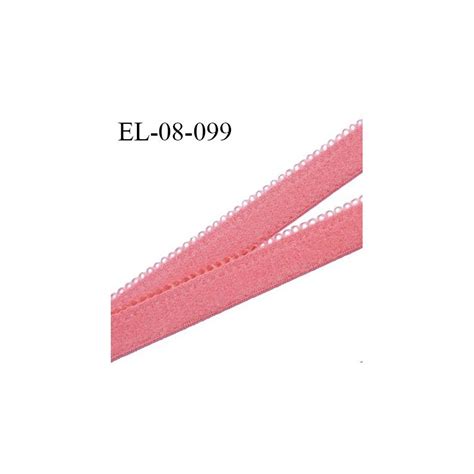 Elastique Picot 8 Mm Haut De Gamme Couleur Rose Funky Au Toucher