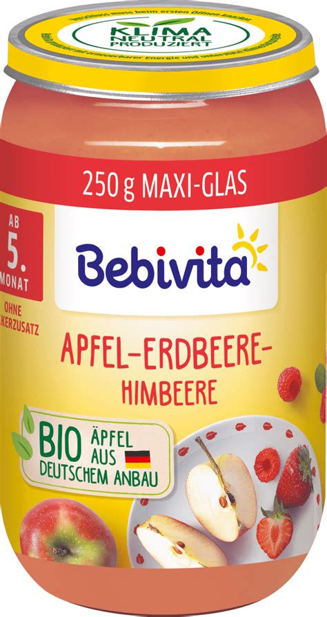 Bebivita Fr Chte Apfel Erdbeere Himbeere Ab Dem Monat G