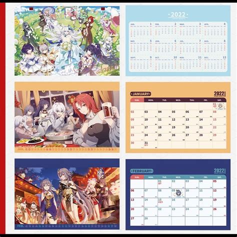 Honkai Impact 3rd 2022 Calendar | Kyou Hobby Shop