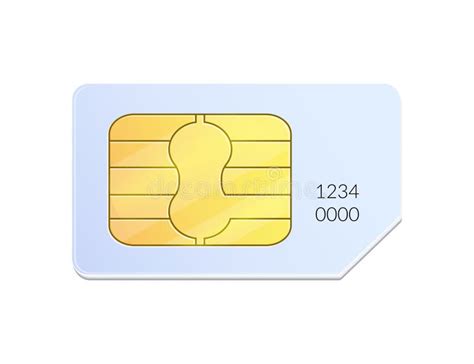 Realistic Sim Card Stock Illustration Illustration Of Accessory