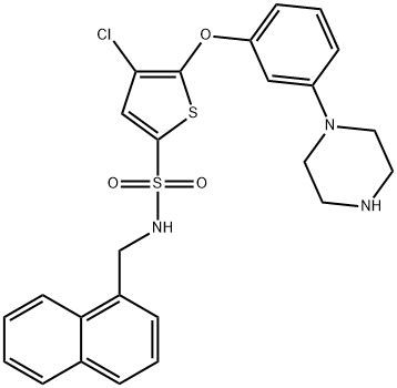 4 Chloro N Naphthalen 1 Ylmethyl 5 3 Piperazin 1 Yl Phenoxy