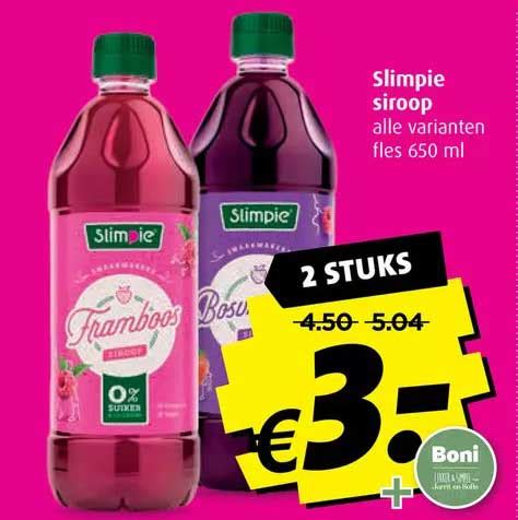 Slimpie Siroop Aanbieding Bij Boni Folders Nl