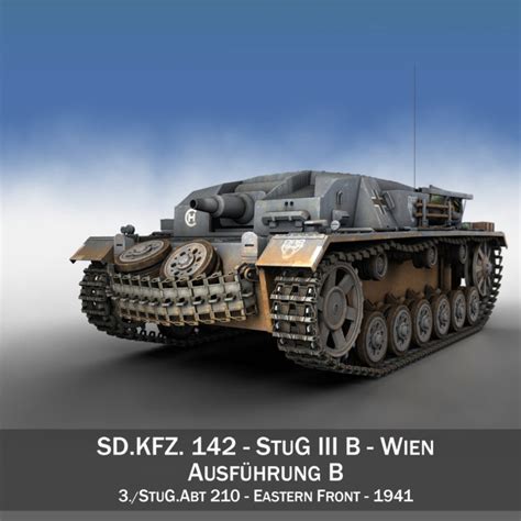 Stug Iii Ausf B Wien D Model Flatpyramid