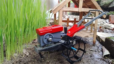 How To Make Diy Tractor Membersihkan Traktor Sawah Yang Penuh Dengan