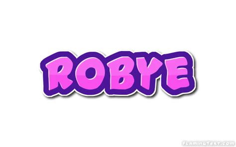 Robye Logo | Free Name Design Tool from Flaming Text