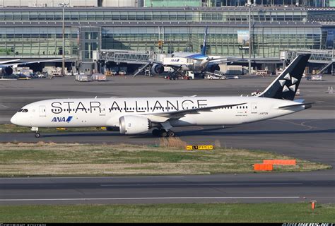 Boeing 787 9 Dreamliner Star Alliance All Nippon Airways Ana Air Japan Aviation Photo