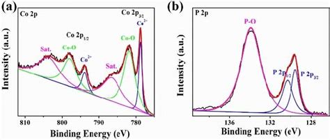 High Resolution XPS Spectrums Of CoP Nanosheets A Co 2p And B P 2p