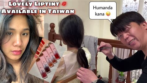 I Let My Husband Cut My Hair 😜 Lovely Liptint Taiwan Filipinataiwanesecouple Youtube