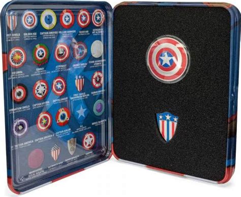 2 Dollars CAPTAIN AMERICA SHIELD Marvel 1 Oz Silver Coin 2 Fiji 2021