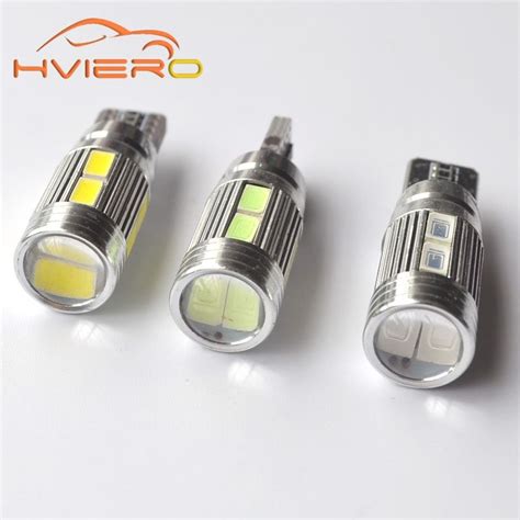 2Pcs T10 5630 10Led Canbus Car Led Xenon W5W 194 No Obc Error Turn