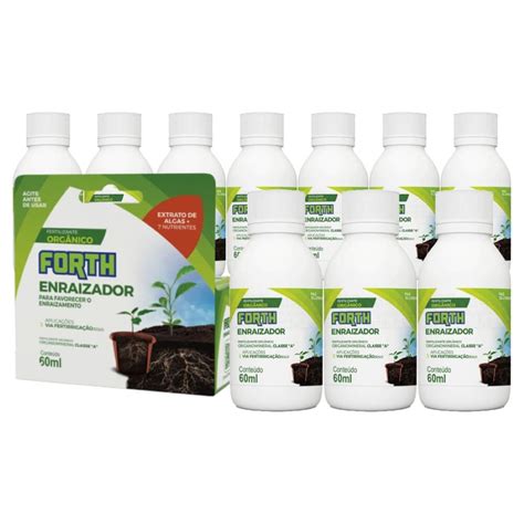 Kit Adubo Fertilizante Enraizador Concentrado Forth Ml