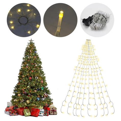 Guirlande lumineuse 280 LEDs 2 8m 8 effets lumineux Sapin de Noël avec