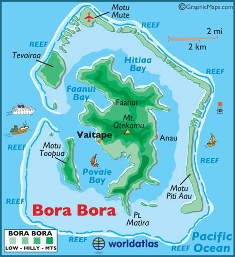 Bora Bora Map