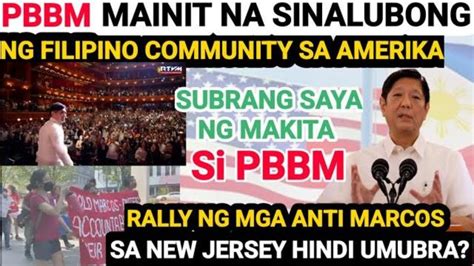 PBBM MAINIT NA SINALUBONG NG FILIPINO COMMUNITY SA AMERIKA RALLY NG MGA