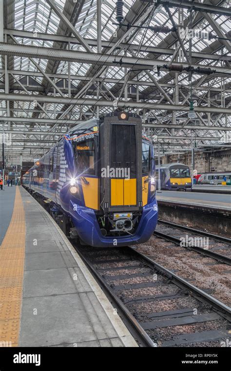 The Scotrail Class 385 Electric Train On The Cathcart Circle Line The New Hitachi Trains