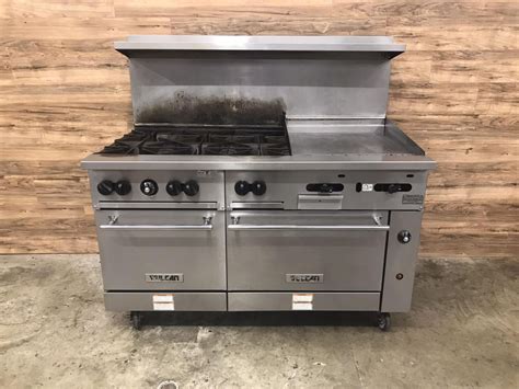 Vulcan 60SS 6B24GN 6 Burner Range Griddle Combo Unit