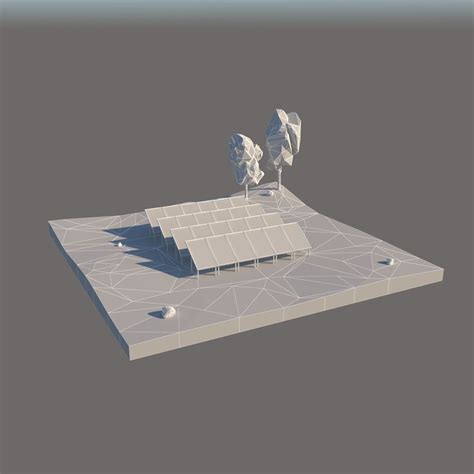 Low Poly Solar Panels D Model Cgtrader