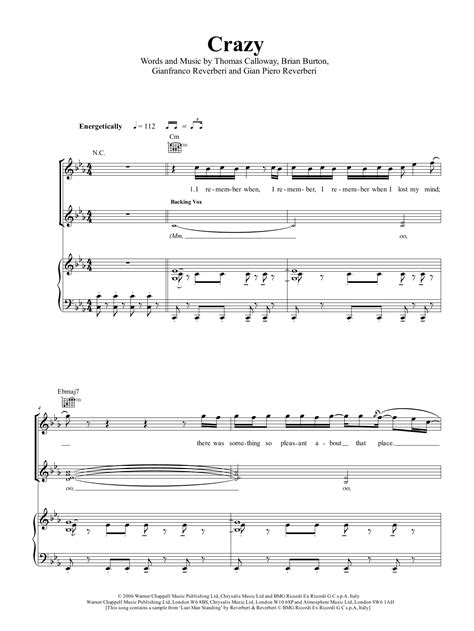 Gnarls Barkley Crazy Guitar Chords