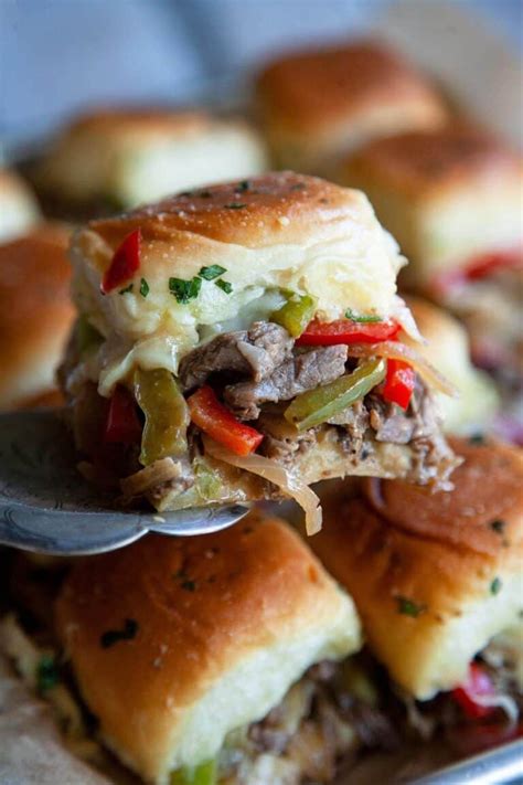 The Best Philly Cheesesteak Sliders Foodtasia