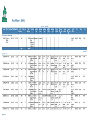 Fillable Online Building Permits History ReportHomeInfoMaxPermit Report