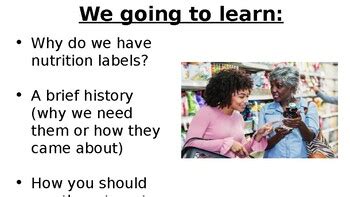 Nutrition Food Labels PPT by Teachers Need Love | TPT