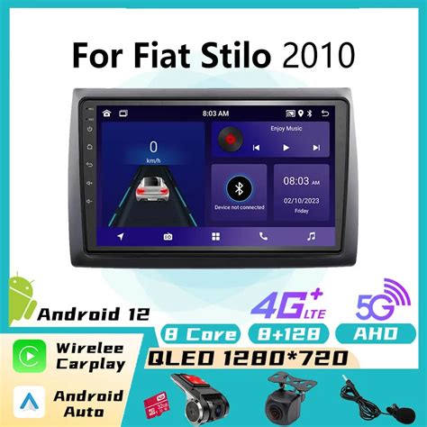 Android Car Radio 9 Inch For Fiat Stilo 2010 GPS 2din 4G LTE Multimedia