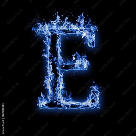 Letter E Fire